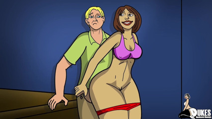 Dukes Hardcore Honeys: Big ass milf cheats with bbc while husbands downstairs