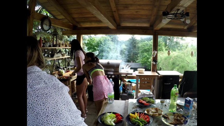 Leon Lambert Girls Twerk Parties CFNM: Neighbor´s barbecue party hot tight girls in summer dress short...