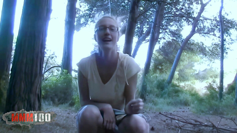 MMM100: Starla-candy Beautiful French Blonde Starla Candy Pees in the Woods...