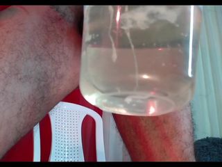 Tomm hot: Piss and Cum Show, Look How My Cum Floats in...