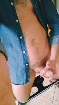 Open Shirt and Cum