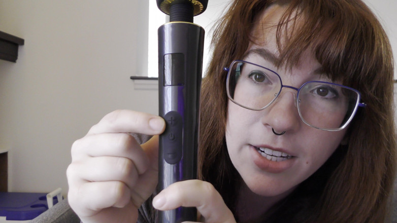 Lily O'Riley: NSFW Review of the Led Display Vibrating Wand Pro Compact...