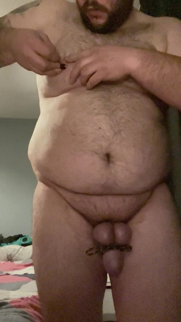 Shaun Cbt: Balls Above Cock Bondage with Various Nipple Clamps
