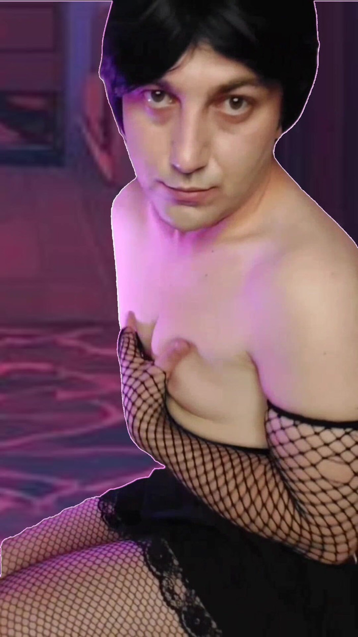 Kitty_Cross: 5 Self Palpate gotický hráč Sissy Model Cosplayer Pornohvězda