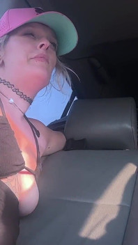 Car Play, She Sitting Backwards in Front Seat, Spankings