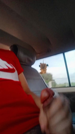 KrakenTwink: Cumshot in a Taxi