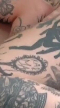Anal Creampie with Tattooed Beauty