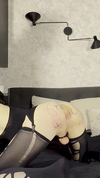 BBC Two Huge Cocks for Tight Little European Trans Ass