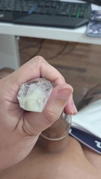 Cum Inside a Condom - My Onlyfans Lkingsbr1