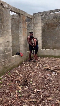 Ébano chupando pau