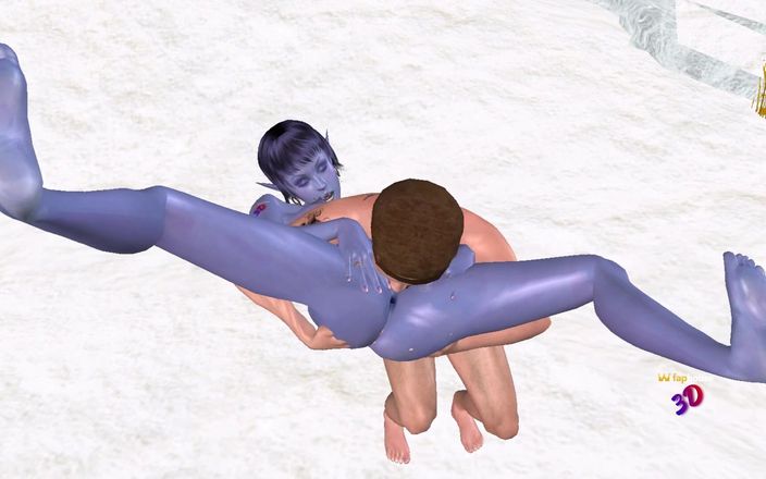 3D Cartoon Porn: Animierte 3D-sexvideos: Mann fickt den arsch des Elfenmädchens, leckt ihre muschi...