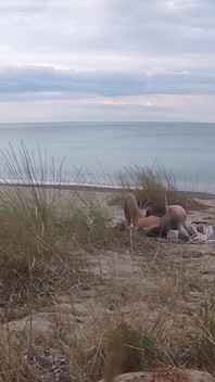 French Teacher Slut Blowjob Amateur on Nude Beach Public Front Stranger with Cumshot - Misscreamy