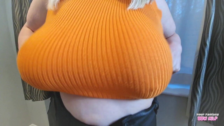BBW_Wife: My Big Tits Spill Out All Over the Place (homemade Natural...