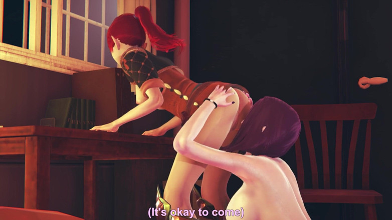 Waifu club 3D: L'elfo scuro porta la lingua all'orgasmo
