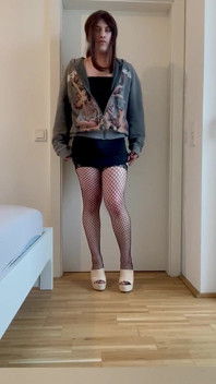 Crossdresser Femboy Teasing as Party Slut