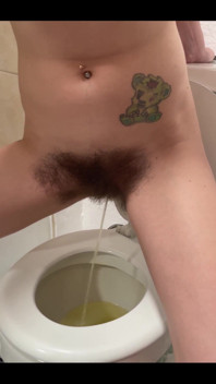 Standing up Piss Straight From My Huge Bush