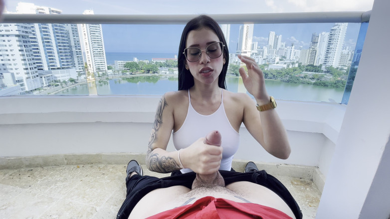 Bucara sex: BJ Balcon fata plaja