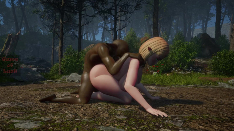 Game of Lust 3D: Gol 3D elf jeptiška ošukaná tvrdě zezadu od Horny Goblin