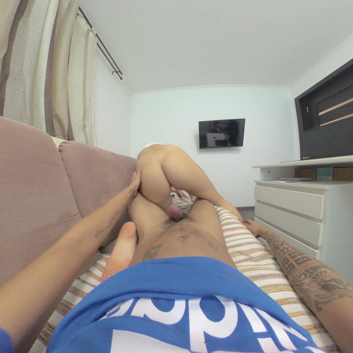 SassyTiff: Stepbrother caught me masturbating