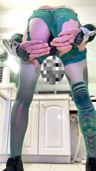 Beauty Cute Trap Tgirl, Anal Dildoing with Toy, Jerk off Her Tiny Cock and Cum a Lot.