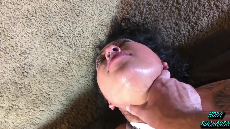 Hoby Buchanon: Slave Girl Worships Cock &amp; Gets a Rough Sloppy Throat Pounding