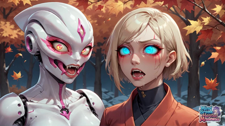 Mind Break Hentai Madness: Cyber ośmiornica jesienna ssie
