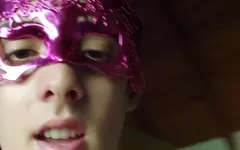 Trying to Pop This Silver Balloon While Jerking off