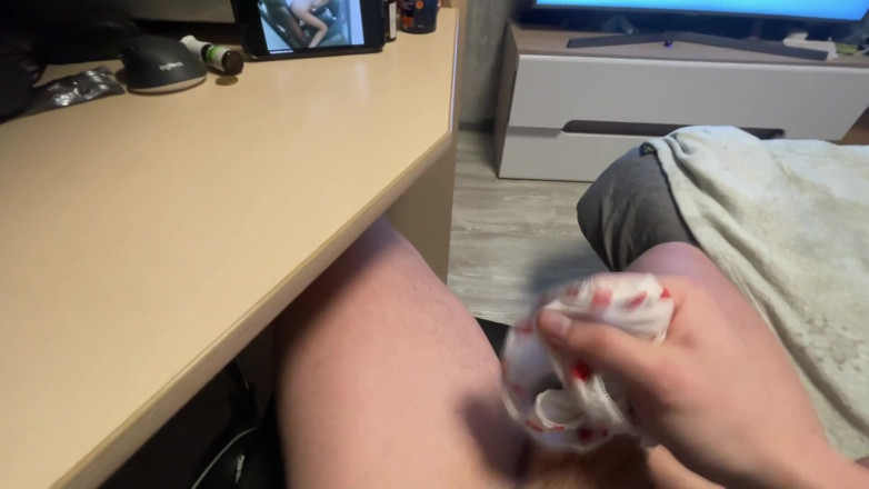 Miky-dick-production: Szarpanie się i orgazm majtki
