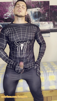 My Spiderman Cock Cums!
