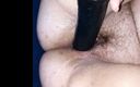 LF black: Schöner orgasmus mit BBC-dildo