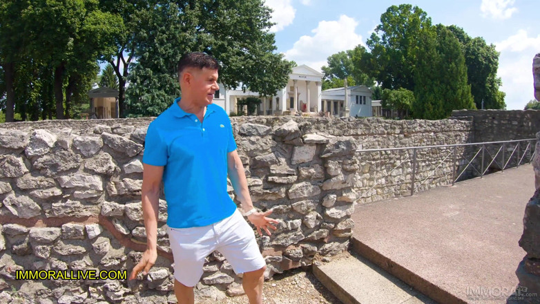 Immoral Family: Busty blonde step mom goes to the roman ruins with...