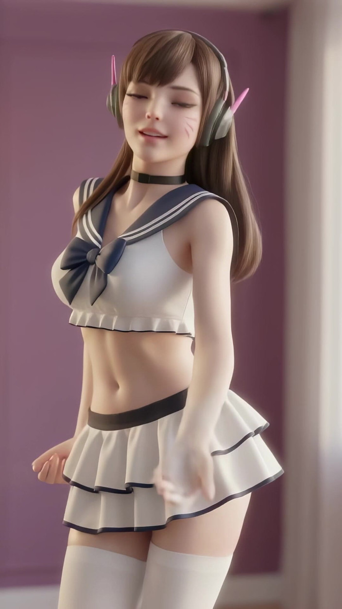 3D-Hentai Games: D.va's Bubbly Dance (girls' Generation - Gee)