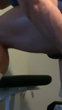 Anal Dildo Fucking in the Gym