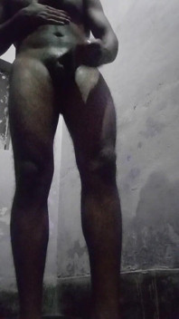 Delhi Hunk Boy Oiling Big Dick and Masturbating While No One in the Home