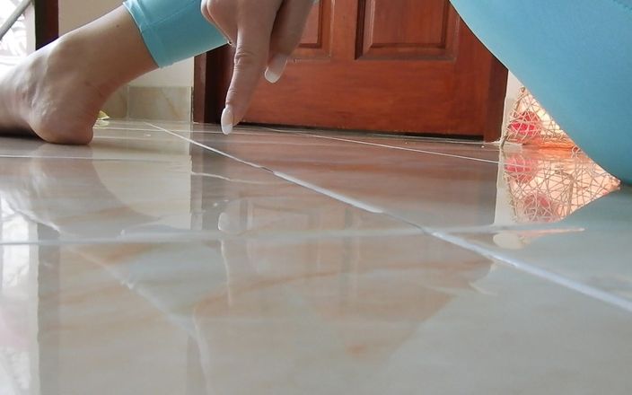 MissAnja_FH: Mięta zielone spodnie zwilżanie / desperacja