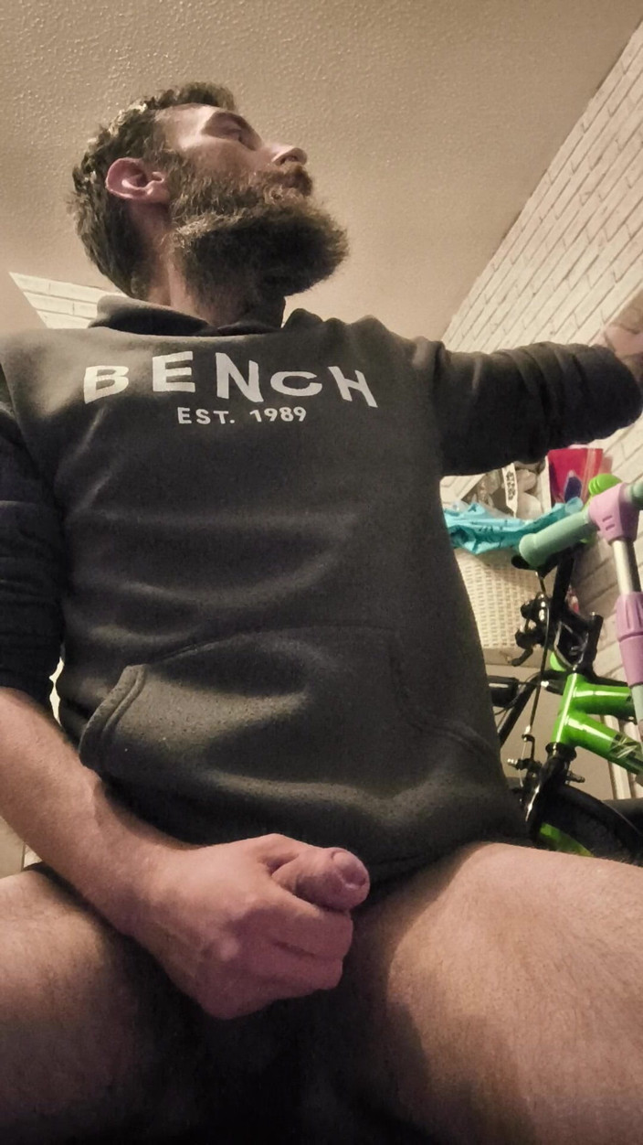 Smoking stoker: Masturbating My Big Hard Dick and Smoking