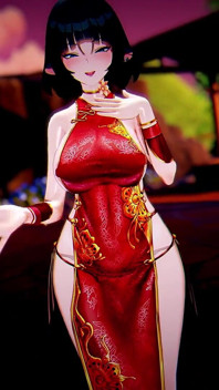 Featured Jane Do - Aoa Short Hair Costume Changes & Striptease, Succubus Police Uniform, Bunny Girl, Sexy Cheongsam