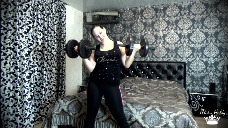Goddess Misha Goldy: Beating my last weight lifting challenge! More than 50 times per...
