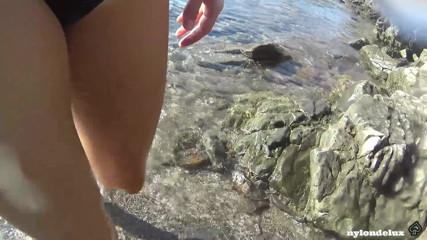 Nylondelux: Collant bianchi sulla spiaggia