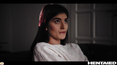 Hentaied: Skutečný život Hentai - Stephany je nadržená v kině a sní o...