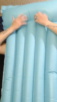 Getting It on with Blue Inflatable Raft Kinky Dirty Talk