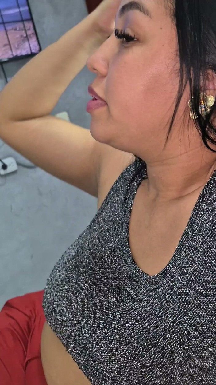 Keilimar Boobs: Young Rookie with Women Touches This Whore's Big Tits