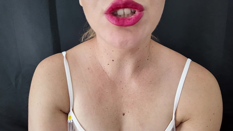 Stacey Reid: Red Lips Blowjob JOI Cum Countdown From 60