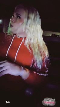 Hot Tranny Smoking 120's in Public