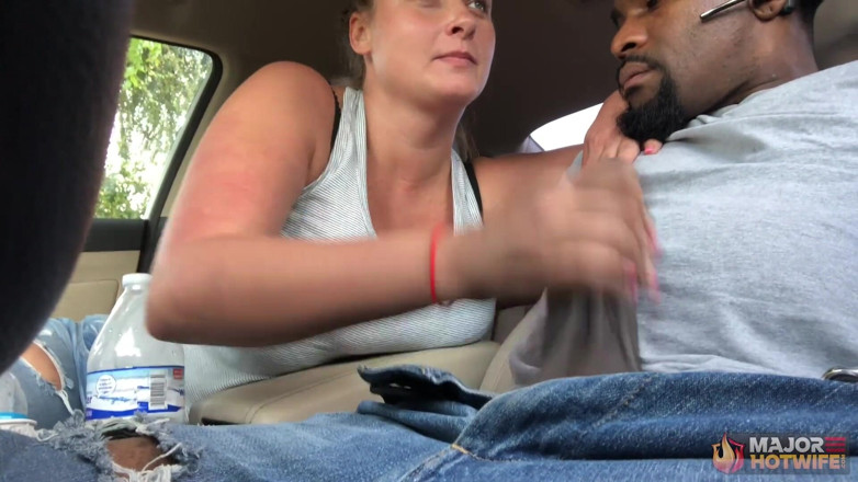 Rome Major Hot Wife: Rome Major Hotwife Handjob in the Car