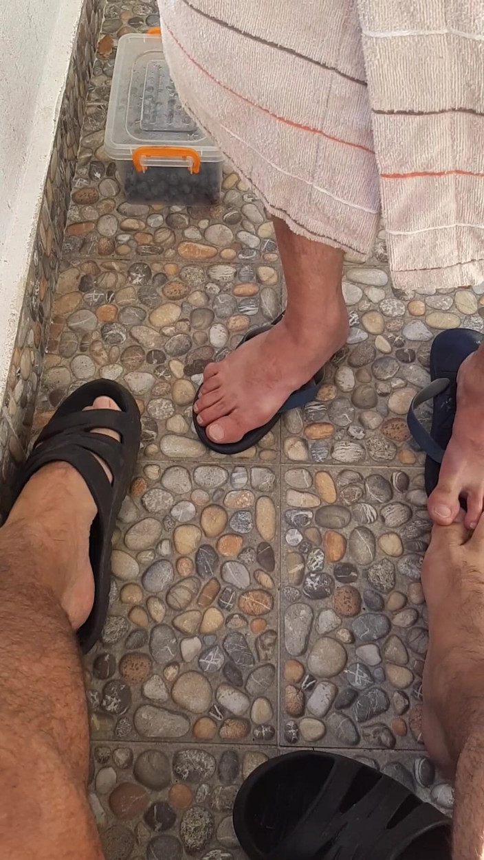 Grand Dick: Feet and Dicks on the Balcony