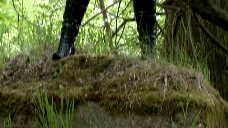 German BDSM MMV: Lady Sadista und Helferin: Dominatrix análně šuká otroka