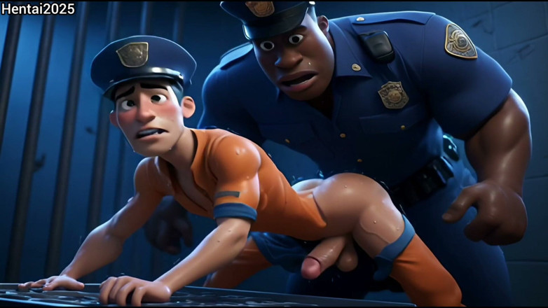 Hentai2025: Ai Generated 3D Interracial Prison Guard Compilation - Cartoon Hentai Animation