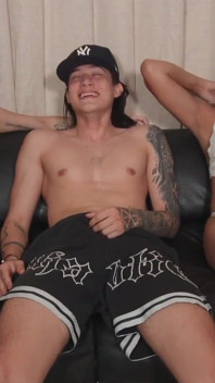 Swallowing His Cock Whole, Deep Throat up to the Balls