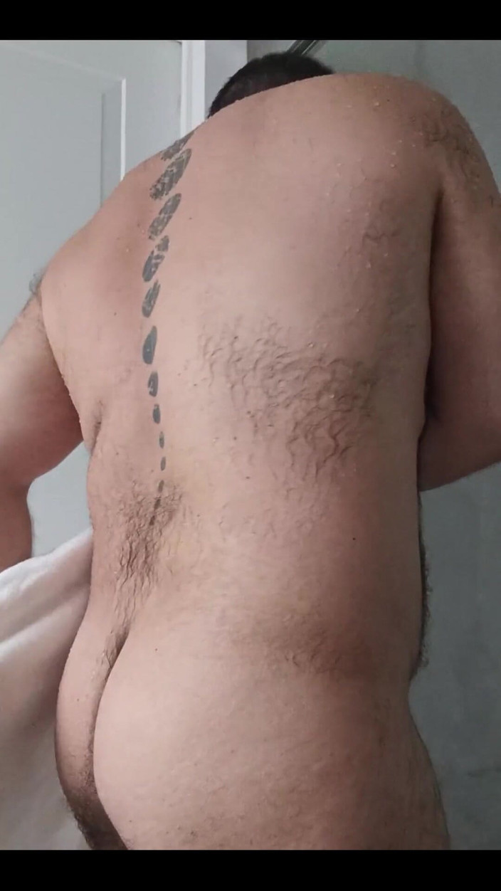 Ulysses the bear: Mengeringkan badan